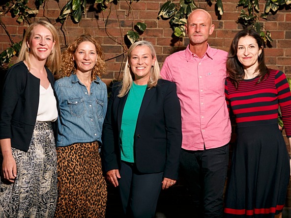 L to R: Caroline Coventry, Managing Partner, Nelson Bostock; Lucy Watson, Strategy Director, Unlimited B2B; Faye Hawkins, Managing Director, Unlimited B2B; Michael Wells, Client Services Director,  Unlimited B2B; Lidiya Pogoryelova, Finance Director, Unli